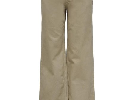 Only - Onlchris Lw Wide Col Pant - 3961128 Humus For Cheap