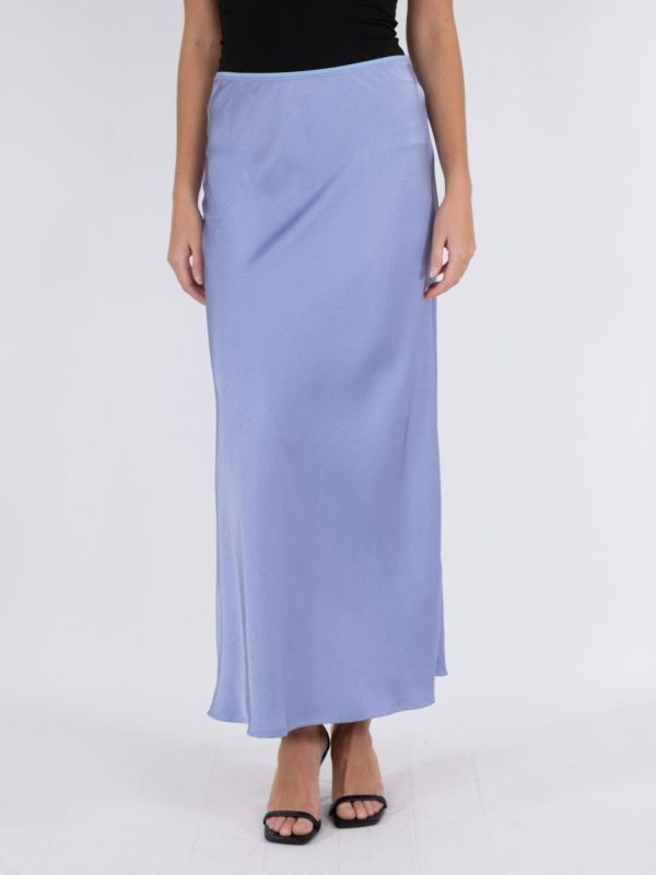 Neo Noir - Vicky Heavy Sateen Skirt - Lilac Online Sale