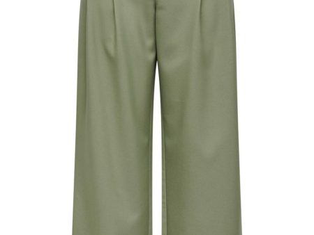 Only - Onldiane Fold-Down Str Pant Cc Tlr - 4384162 Oil Green Online Hot Sale