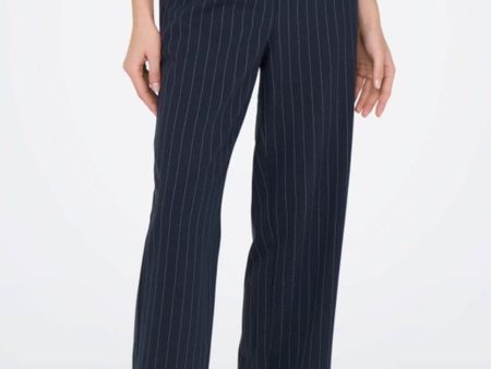 Only - Onltille Stripe Boxer Str Pant Tlr - 4653984 Salute White Pinstripe Sale