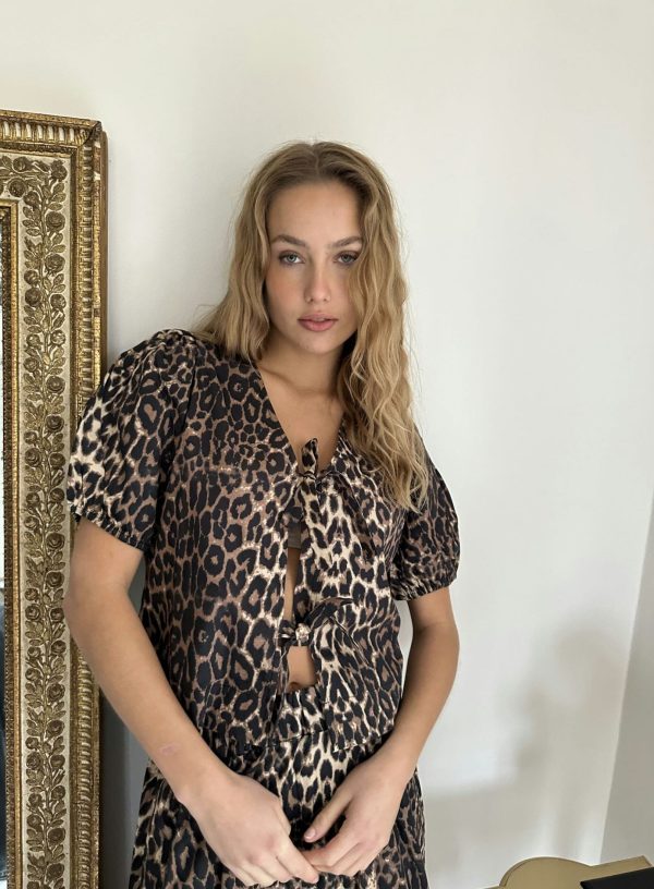 Neo Noir - Bianca Leo Blouse - Leopard Online