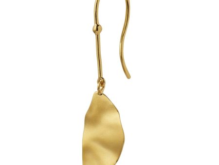 Stine A - Hook With Goldenenen Refection Moon Earring Left - Single - 1341-02-L Sale