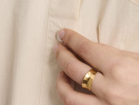 Pernille Corydon Jewellery - Saga Ring - Golden Plated For Discount