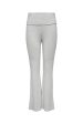 Only - Onlfelina Fold Down Pants - 4643751 Light Grey Melange For Discount