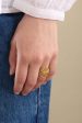 Pernille Corydon Jewellery - Large Bellis Ring Adj. - Golden Plated Hot on Sale