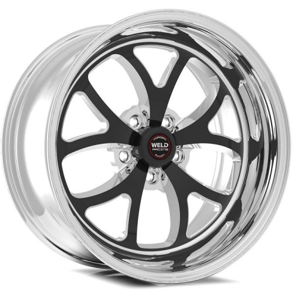 Weld S76 17x8   5x4.75 BP   4.2in. BS Black Wheel (High Pad) - Non-Beadlock on Sale