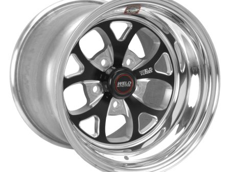 Weld S76 15x9.33   5x4.75 BP   3.5in. BS Black Wheel (Low Pad) - Non-Beadlock Supply