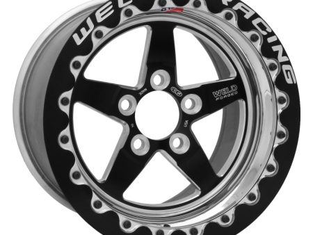 Weld S71 15x10.33   5x4.5 BP   7.5in. BS Black Wheel (Low Pad) - Black Single Beadlock MT Fashion