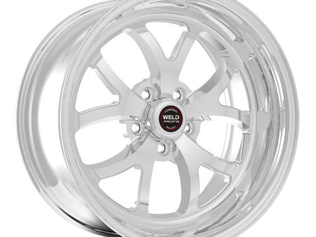 Weld S76 18x10   5x115mm BP   6.6in. BS Polished Wheel (High Pad) - Non-Beadlock For Sale