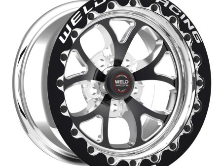 Weld S76 17x11   5x120mm BP   7.7in. BS Black Wheel (High Pad) - Black Single Beadlock MT Supply