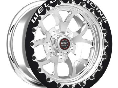 Weld S76 15x11   5x115 BP   6.5 BS  (Medium Pad) Polished Wheel Black SBL MT Online Sale