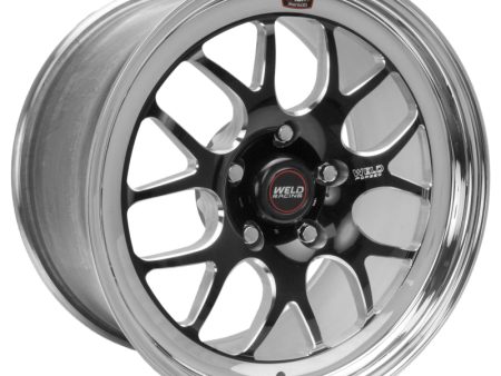 Weld S77 17x6   5x4.75 BP   3.2in. BS Black Wheel (High Pad) - Non-Beadlock Hot on Sale