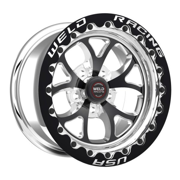 Weld S76 15x12.33   5x4.75 BP   3.5in. BS Black Wheel (Medium Pad) - Black Single Beadlock MT Online