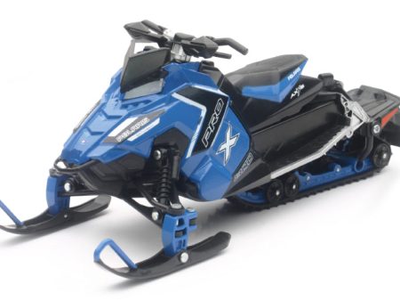 New Ray Toys Polaris Switchback Pro-X 800 Snowmobile (Blue)  Scale - 1:16 on Sale