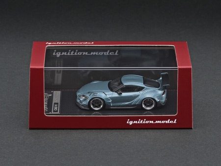 Ignition Model 1 64 IG2334 PANDEM Supra (A90) Matte Blue Gray Metallic For Sale