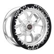 Weld S76 15x9   5x4.5 BP   6.5in. BS Polished Wheel (Medium Pad) - Black Single Beadlock MT Cheap