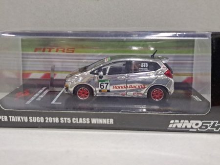 1 64 INNO64 Honda Fit 3 RS #67 Team Yamato Super Taikyu Sugo 2018 ST5 Class Winner - IN4-GK5-YA67 Fashion