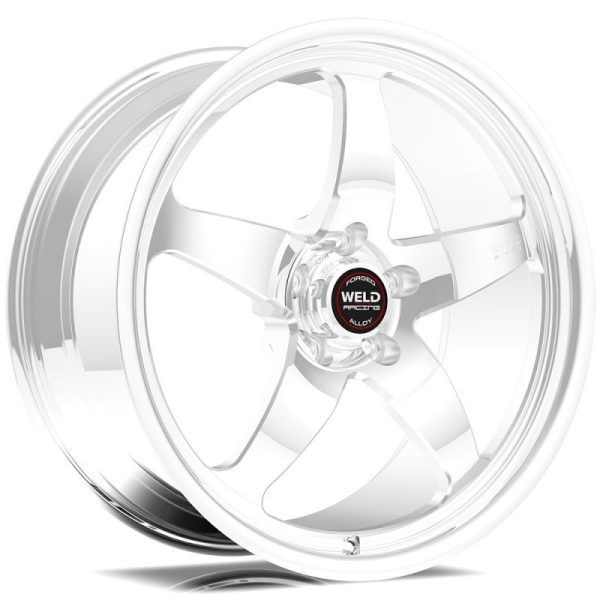 Weld S71 17x9   5x5 BP   6.2in. BS Polished Wheel 3.1 ID (High Pad) - Black Single-Beadlock Supply