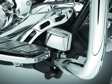 Kuryakyn Rear Master Cylinder Cover 99-07 Touring, 00-17 Softail Models Chrome on Sale