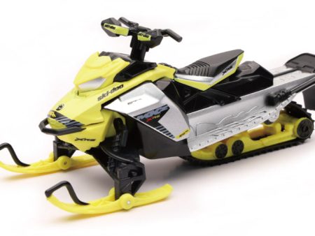 New Ray Toys Can-AM MXZ X-RS Snowmobile (Yellow)  Scale - 1:20 Online Hot Sale