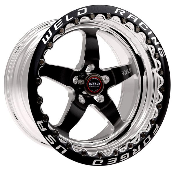 Weld S71 17x9.5   5x115mm BP   6.2in. BS Black Wheel (High Pad) - Black Single Beadlock MT Cheap